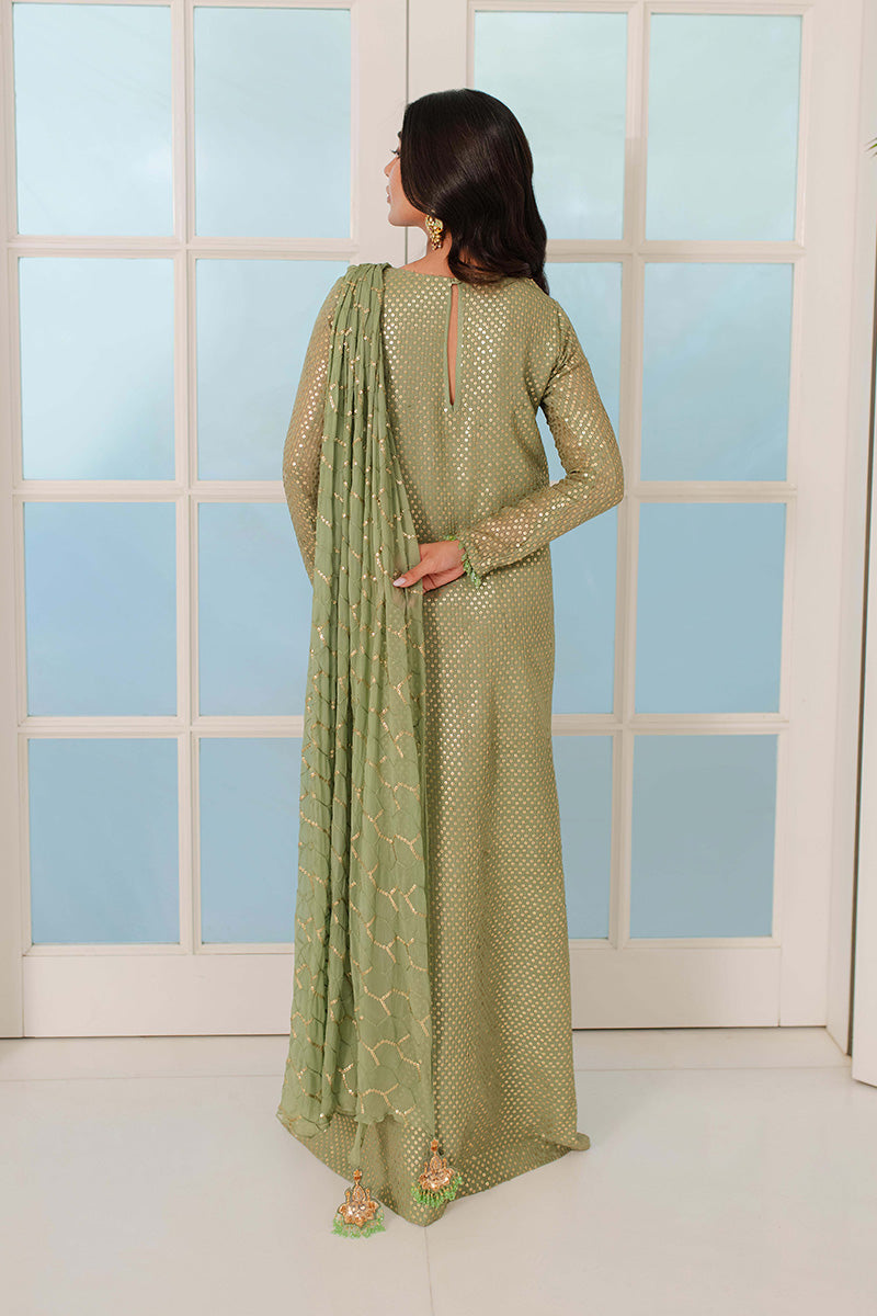 Mina Hasan | Signature Pret | Sonya - Luxury Dress - available at Maria Faisal in UK and USA.