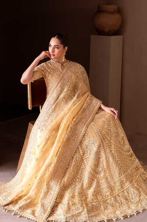 Emaan Adeel | Clay Couture | SEREN - Formal Dress - available at Maria Faisal in UK and USA.