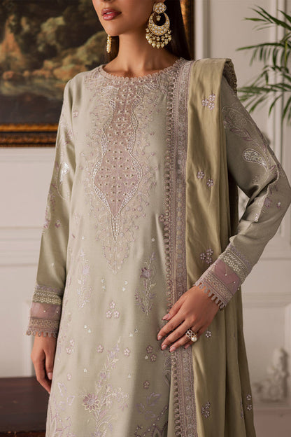 NE-203 – authentic Pakistani dress from the Exclusive Leather Peach collection for women in the UK