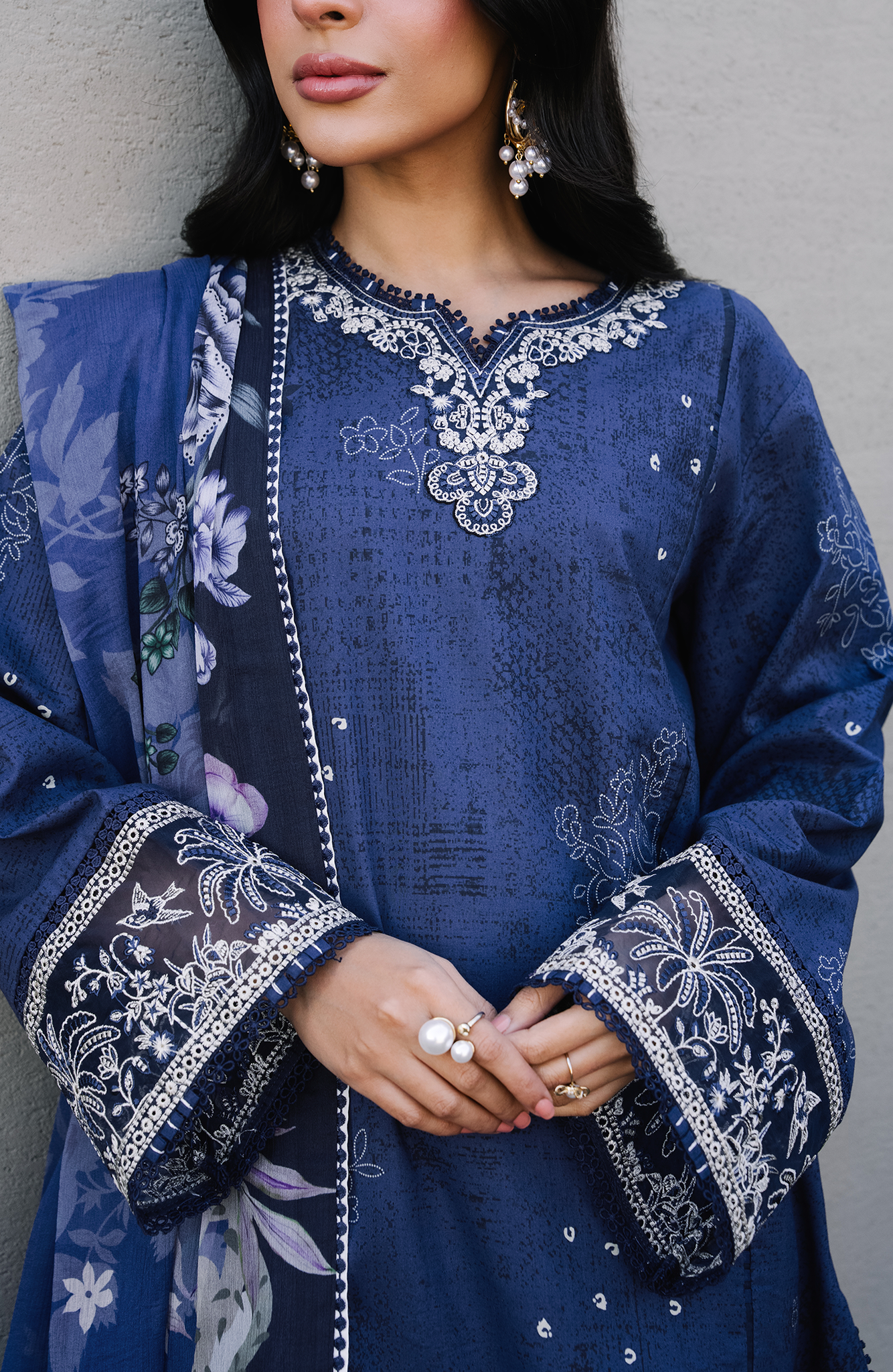 Seran | Afsanah Lawn | Sia - Luxury Dress - available at Maria Faisal in UK and USA.