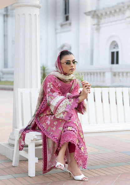 Elaf Premium | Signature Embroidered Lawn with Chiffon Collection 26 | ESG-5B DELILAH - Luxury Dress - available at Maria Faisal in UK and USA.