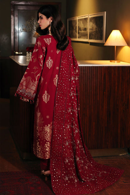 Nureh | Exclusive Jacquard | NE-225 - Luxury Dress - available at Maria Faisal in UK and USA.