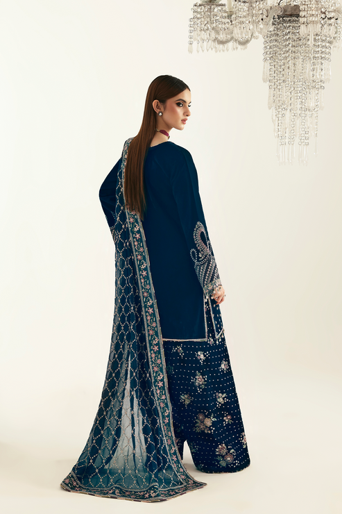 Emaan Adeel | Zarposh Velvet 25 | JAHANARA - Formal Wear - available at Maria Faisal in UK and USA