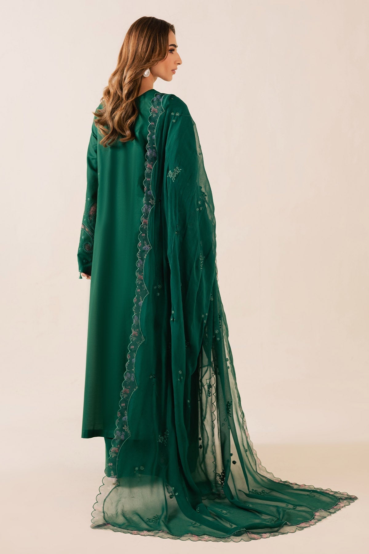 Nureh | Shades of Summer | NP-757 - Luxury Dress - available at Maria Faisal in UK and USA.