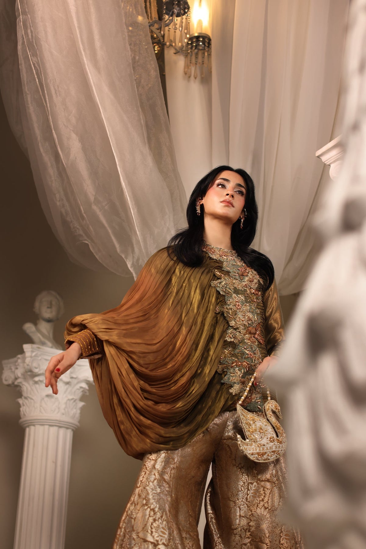 Musferah Saad | Casa Blance |Avant Garde - Bridal Dress - available at Maria Faisal in UK and USA.