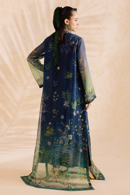 Nureh | Shades of Summer | NP-739 - Luxury Dress - available at Maria Faisal in UK and USA.
