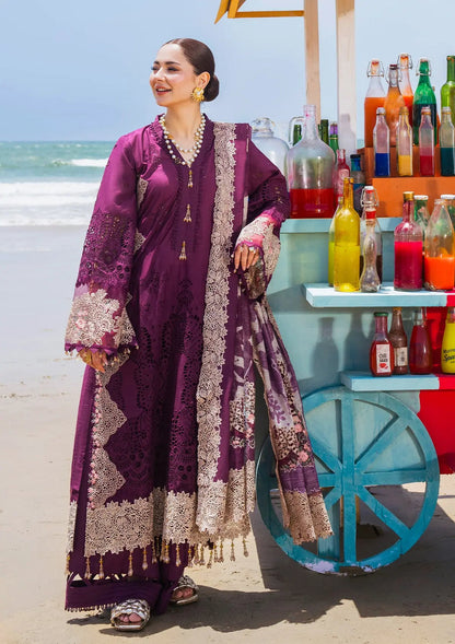 Elaf Premium | Hai Kuch Festive Lawn 24 | EHK-06 Hania - Designer Dress with Intricate embroidery and embellishments. Shop elegent wedding dress at Maria Faisal.