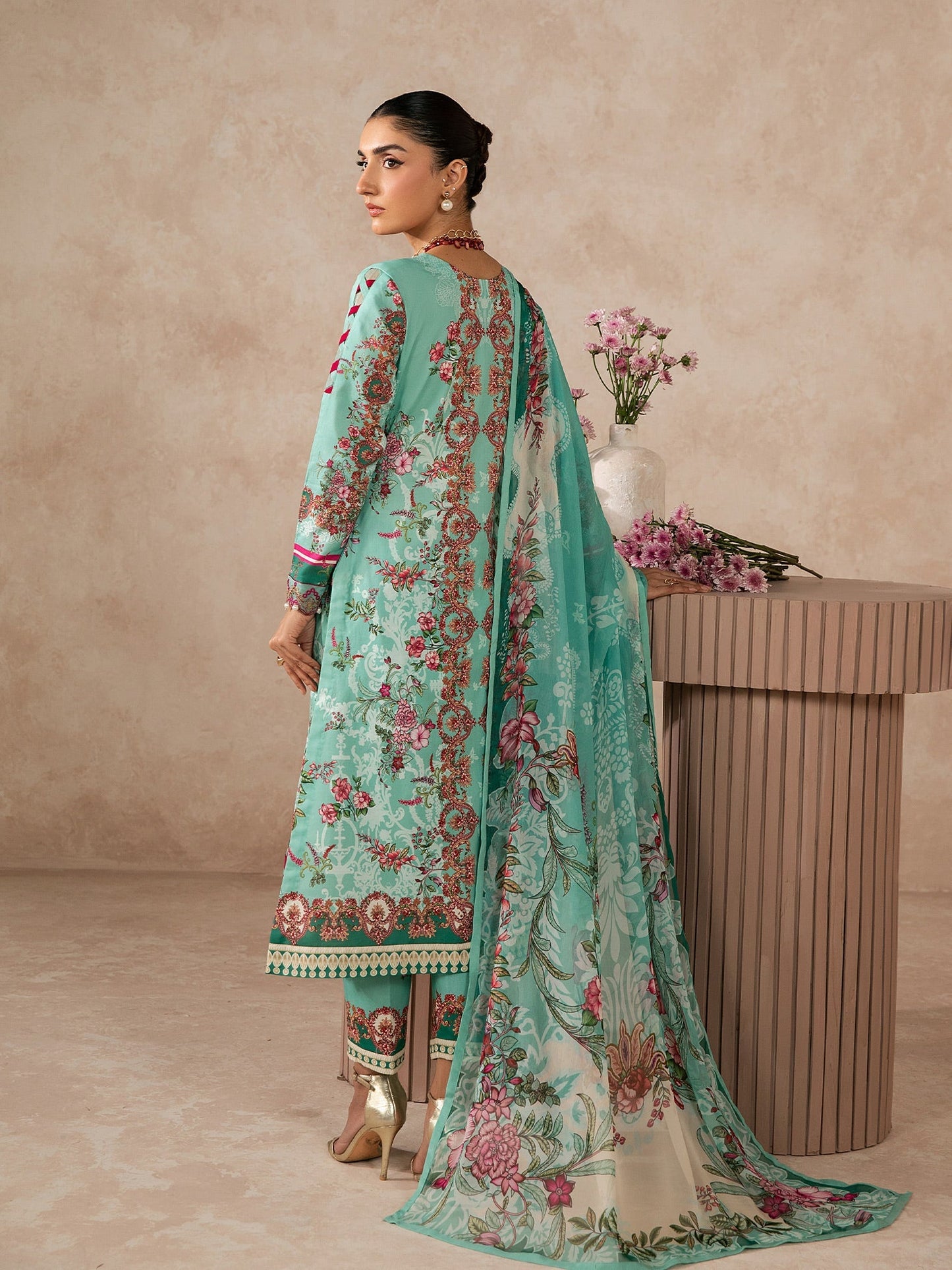 Gulaal | Syra Lawn 26 | Vaila D - 4 - Luxury Dress - available at Maria Faisal in UK and USA.