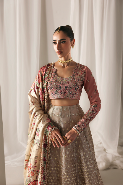 Emaan Adeel | Serein Luxe Silk | SOFT GLIMMER - Formal Dress - available at Maria Faisal in UK and USA.