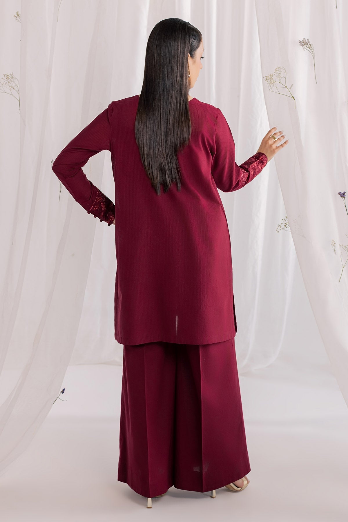 Nureh | Shades of Summer | NP-808 - Luxury Dress - available at Maria Faisal in UK and USA.