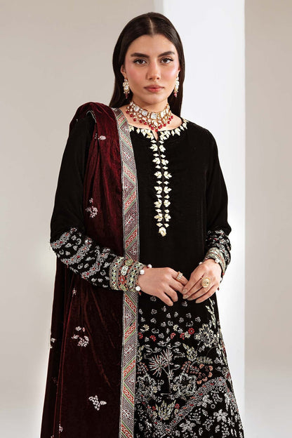 Nureh | Maya Velvet | NW-113 - Formal Dress - available at Maria Faisal in UK and USA.