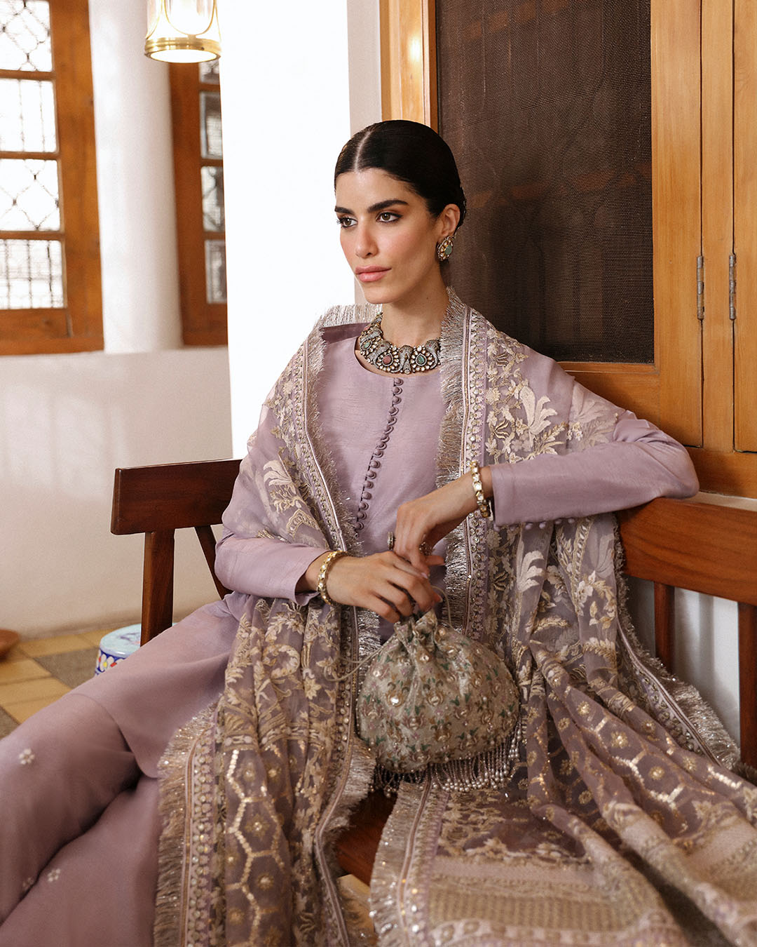 Faiza Saqlain | Mehermah Luxe Formals | Aurene - Wedding Dress - Maria Faisal