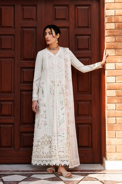 Emaan Adeel | Mirabelle Festive Luxury Lawn | SERAPH - Luxury Dress - available at Maria Faisal in UK and USA.