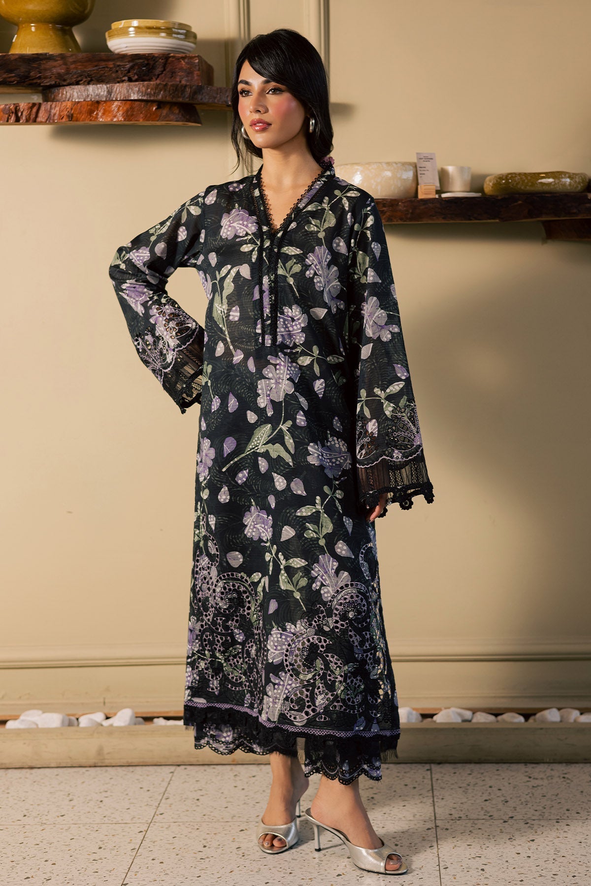Nureh | Ballerina Summer 26 | NU2-201 - Dress - available at Maria Faisal in UK and USA.
