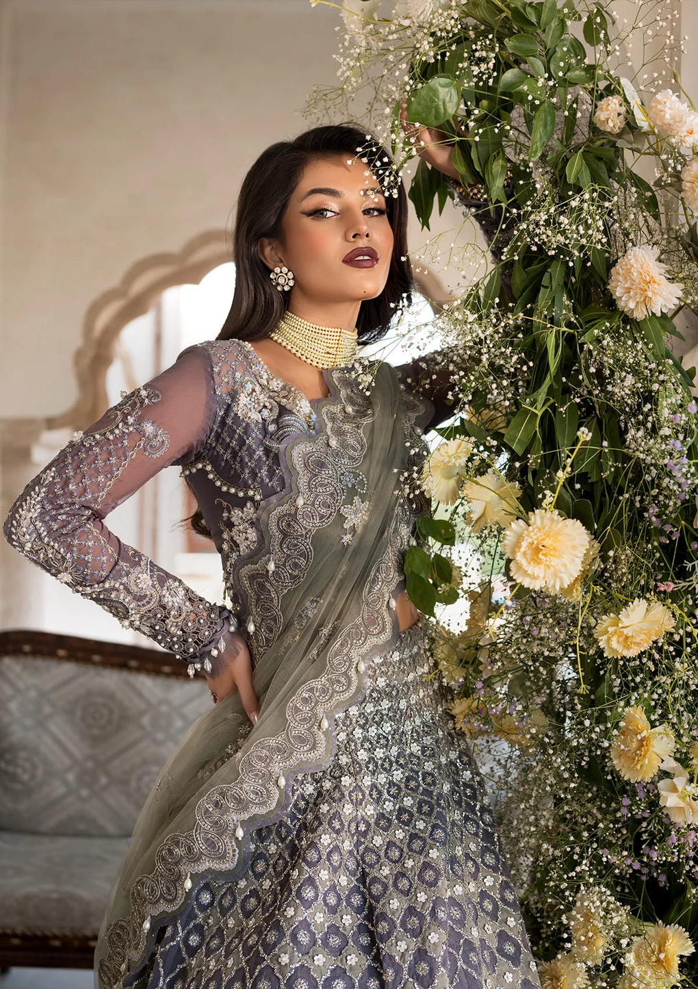Elaf Premium | Formal Handwork Collection | EFH-02 NAZNEEN - Ladies Clothes - Maria Faisal