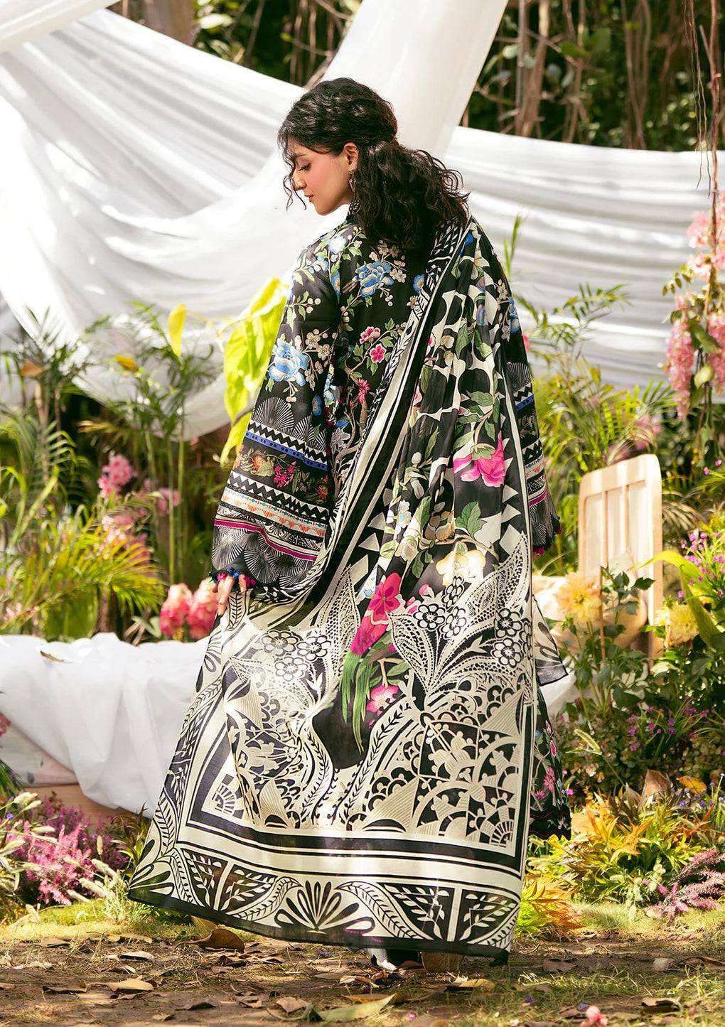 Elaf Premium | Prints 25 | EPS-8B ELAROSE by Maria Faisal - Registered Vendor of : Elaf Premium - type : Ladies Clothes - 100% original wedding dresses