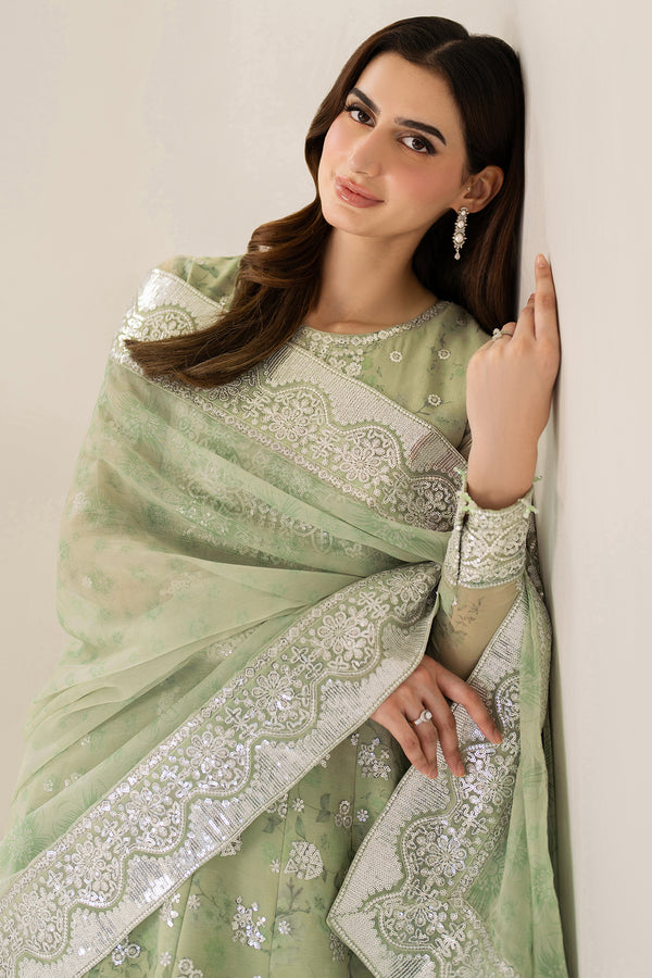 Farasha | Fiorella Formals | Sage Sparkle - Ladies Clothes - Maria Faisal
