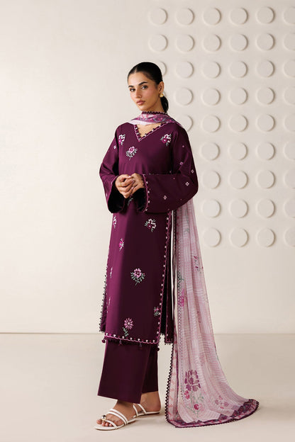 Farasha | Summer Melody 26 | Magenta Aura - Casual Dress - available at Maria Faisal in UK and USA.