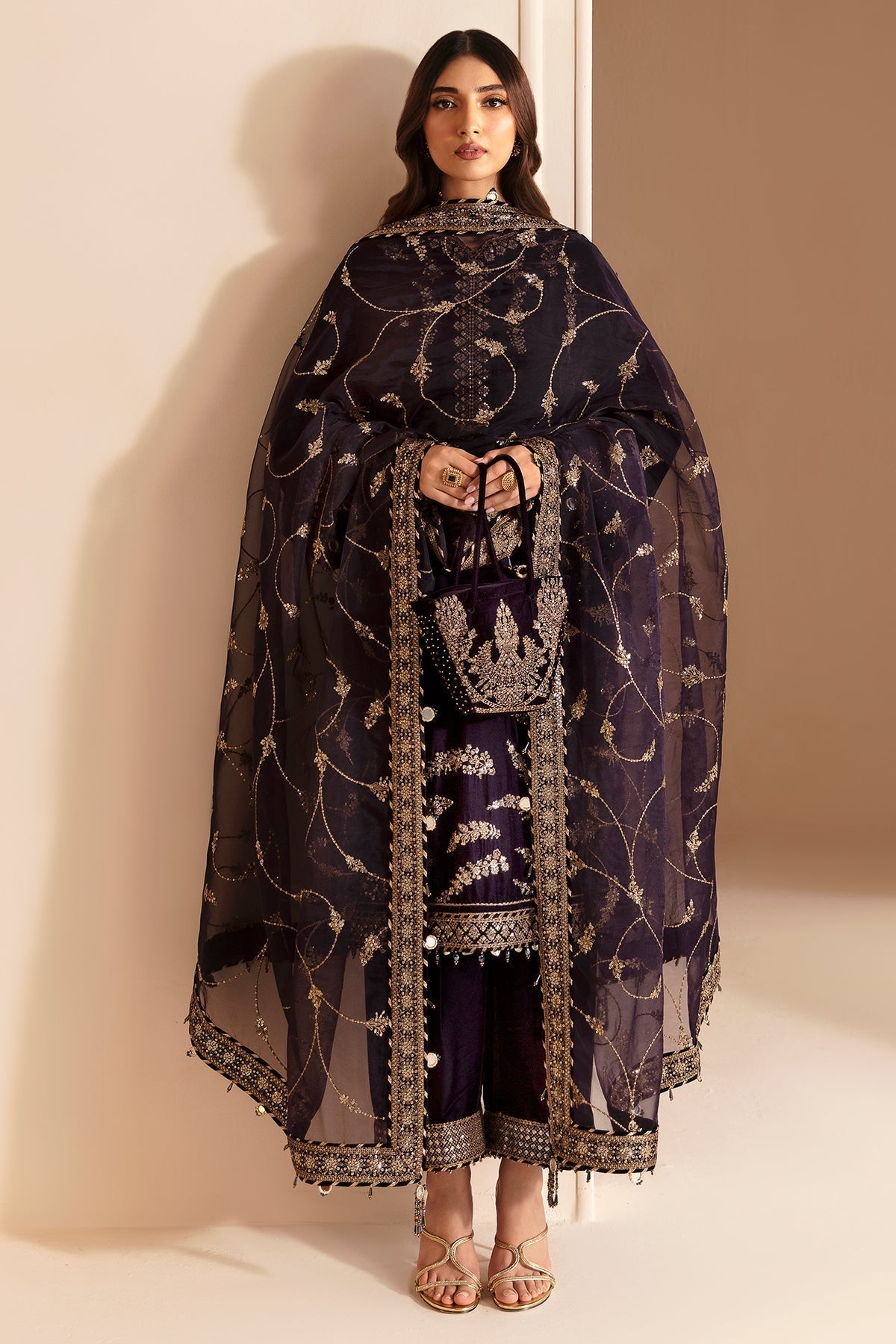 Jazmin | Velvet Edit 24 | Velvet Formal VF-2026 - Ladies Clothes - Maria Faisal