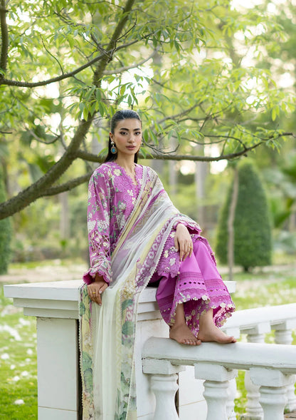 Elaf Premium | Signature Embroidered Lawn with Chiffon Collection 26 | ESG-7B KIARA - Luxury Dress - available at Maria Faisal in UK and USA.