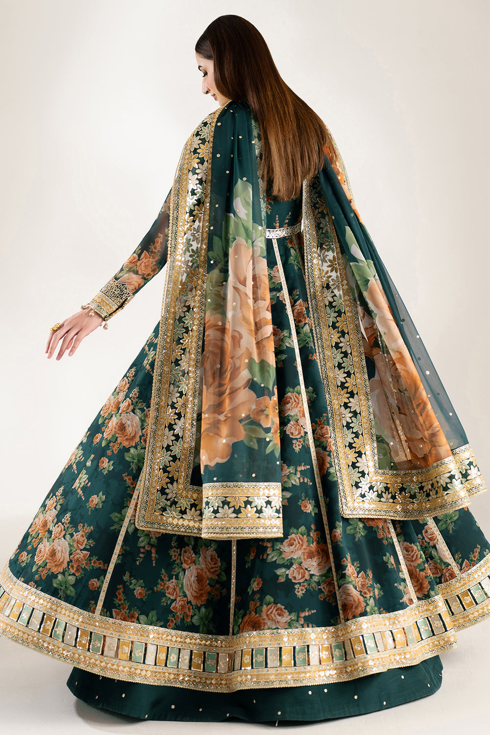 Farasha | Fiorella Formals | Teal Passion - Ladies Clothes - Maria Faisal