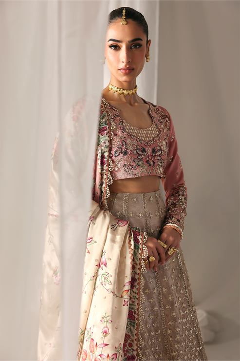Emaan Adeel | Serein Luxe Silk | SOFT GLIMMER - Formal Dress - available at Maria Faisal in UK and USA.