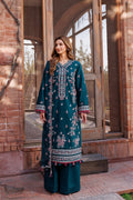 Farasha | Dastoor Embroidered Lawn SS24 | EMERALD CHARM - Waniyas