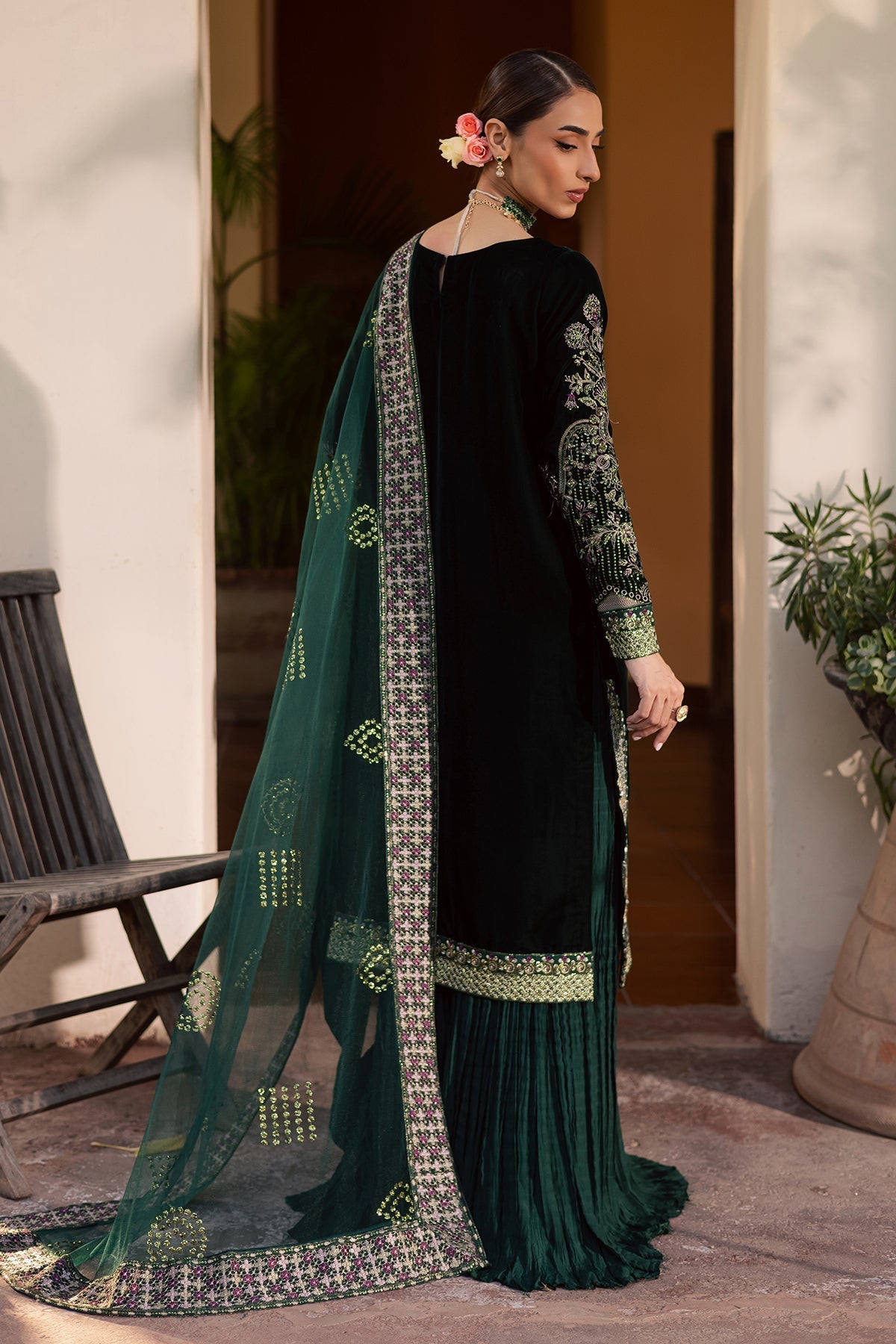 NW-115 – authentic Pakistani dress from the Maya Velvet collection for women in the UK