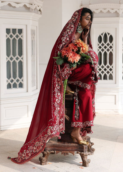 Hussain Rehar | Kalabagh Luxury Lawn 26 | Kastanaa - Luxury Dress - available at Maria Faisal in UK and USA.