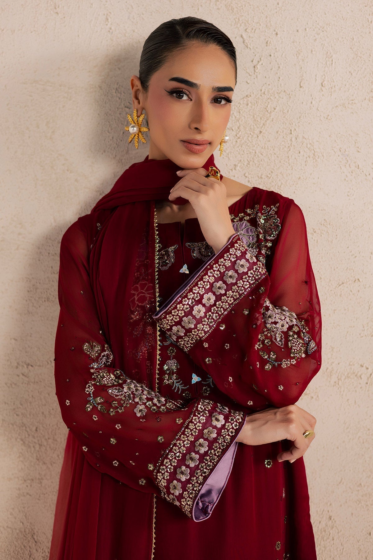 Nureh | Fancy Formal 26 | NP-815 - Formal Dress - available at Maria Faisal in UK and USA.