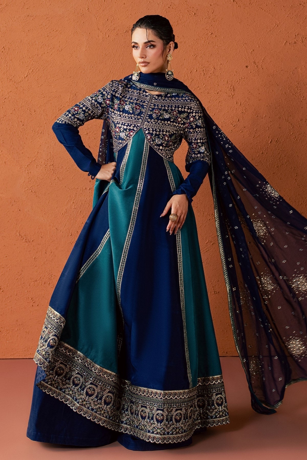 Nureh | Fancy Formal 26 | NP-834 - Formal Dress - available at Maria Faisal in UK and USA.