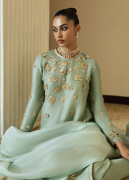 Hussain Rehar | Luxury Pret 26 | Lunar Luxe - Luxury Dress - available at Maria Faisal in UK and USA.