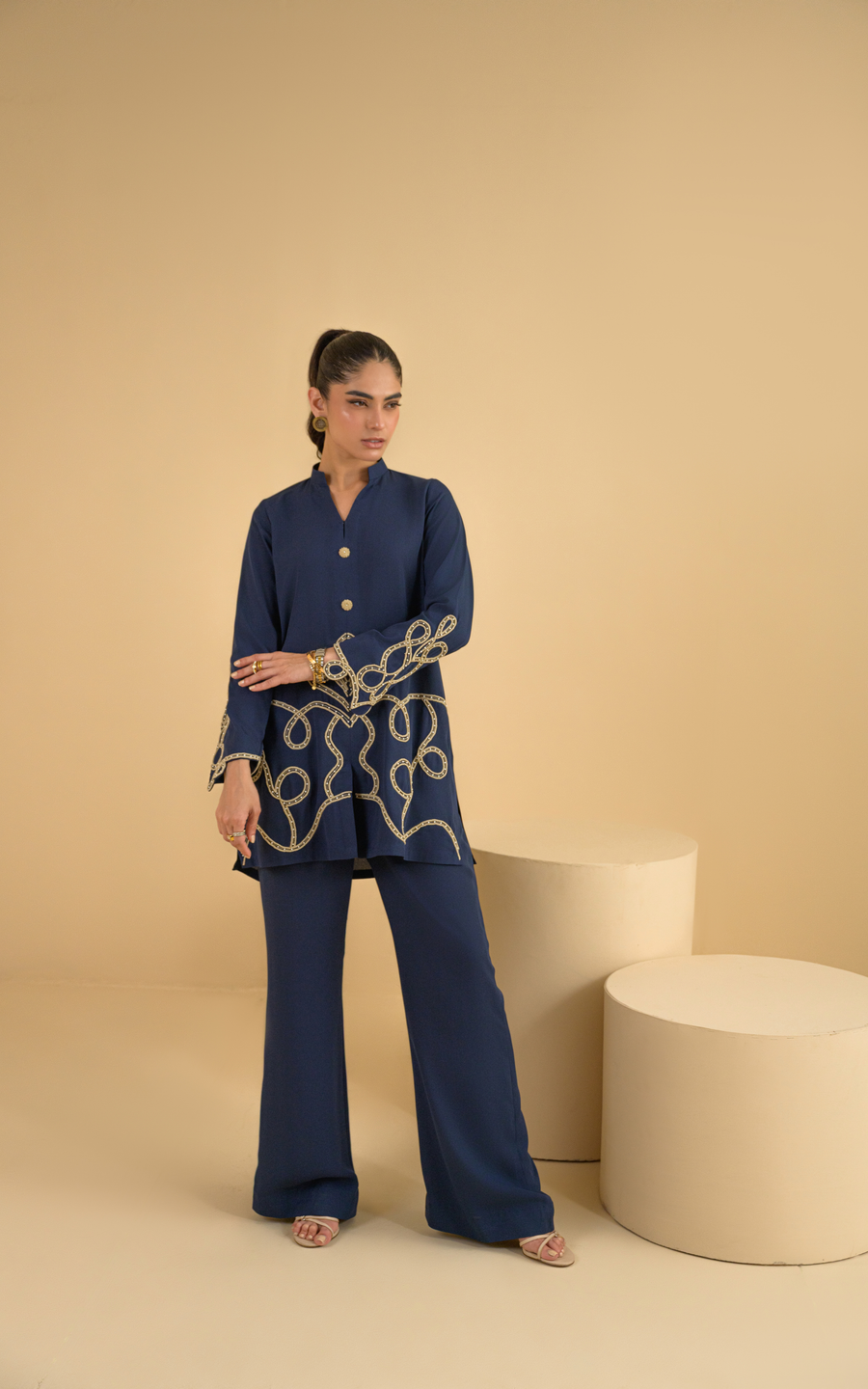 Sana Abbas | La Fiesta | Aria - Luxury Dress - available at Maria Faisal in UK and USA.