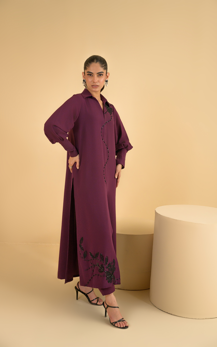 Sana Abbas | La Fiesta | Liyana - Luxury Dress - available at Maria Faisal in UK and USA.