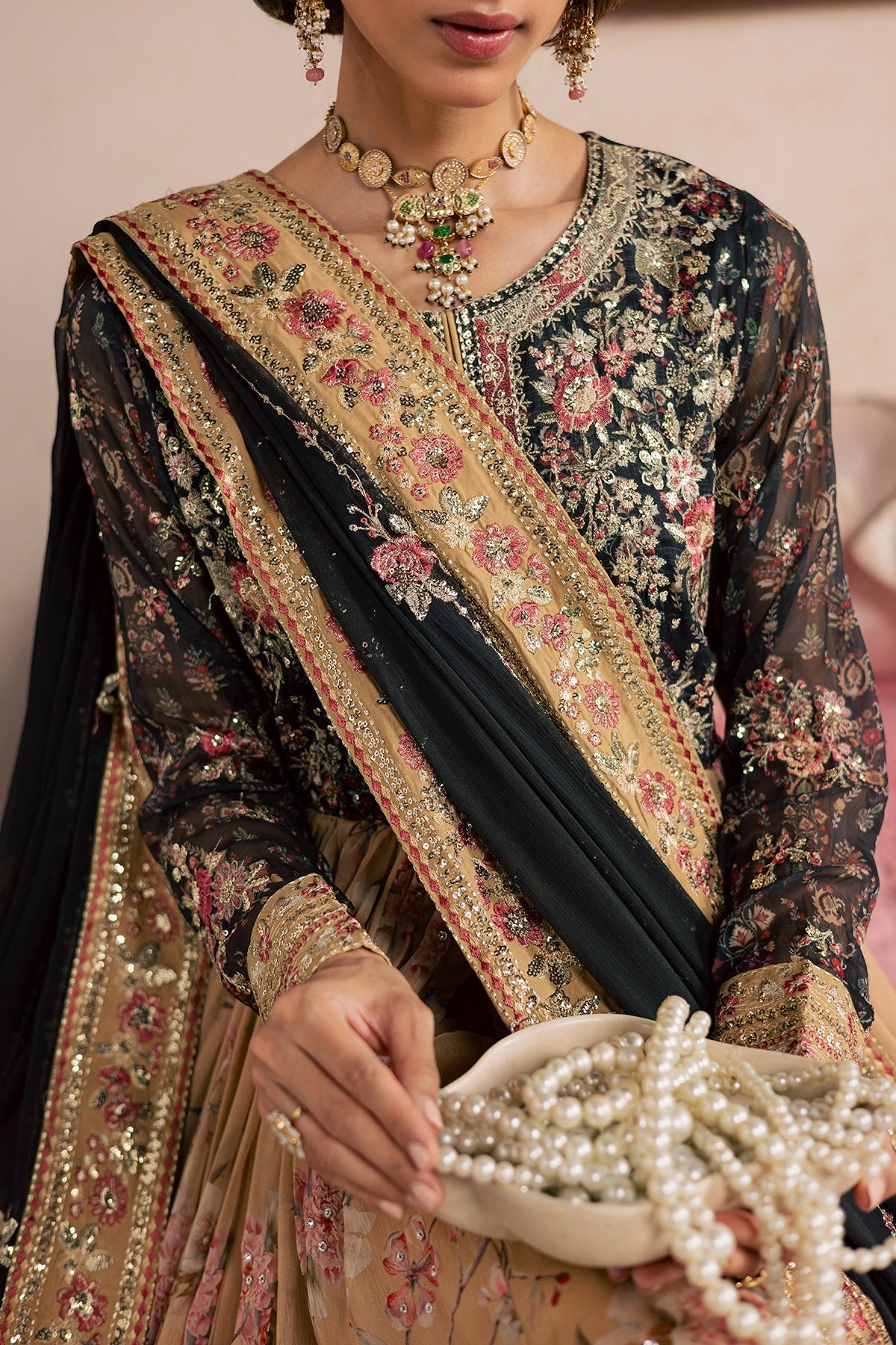 Nureh | Fancy Formal | NP-788 - Formal Dress - available at Maria Faisal in UK and USA.