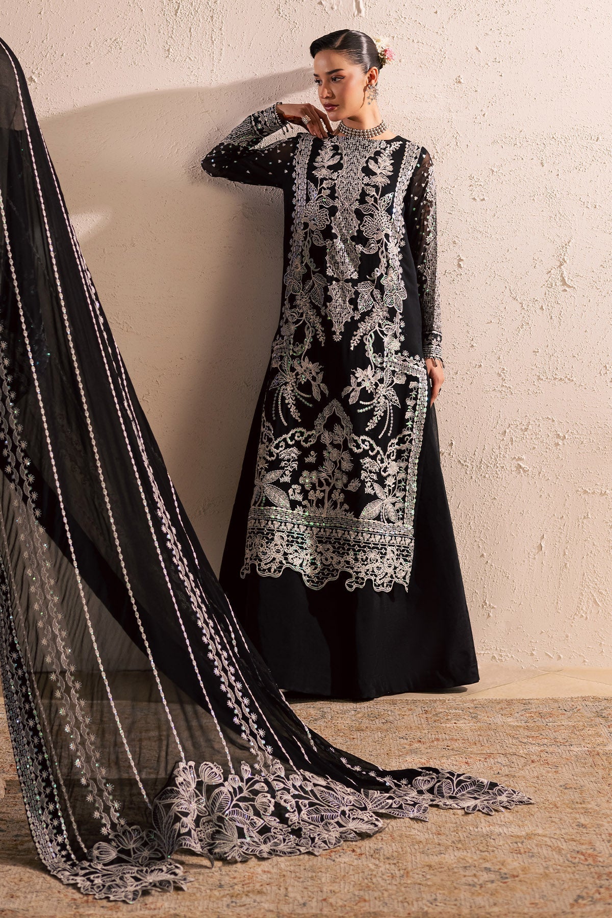 Nureh | Fancy Formal | NP-771 - Formal Dress - available at Maria Faisal in UK and USA.