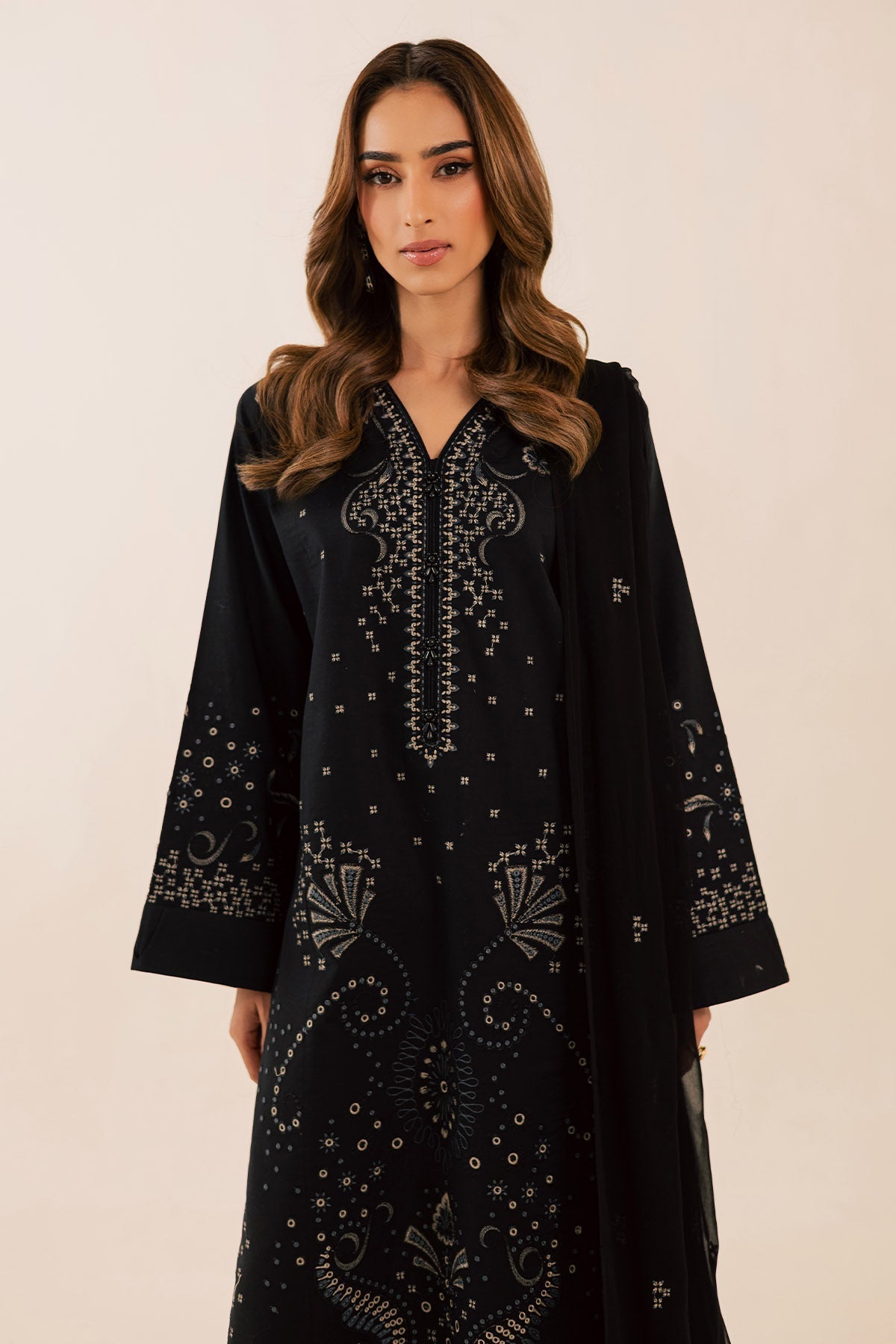Nureh | Shades of Summer | NP-752 - Luxury Dress - available at Maria Faisal in UK and USA.