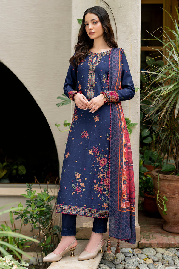 Jazmin | Winter Edition 24 | KHADDAR UW-0051 - Designer Dress with Intricate embroidery and embellishments. Shop elegent wedding dress at Maria Faisal.