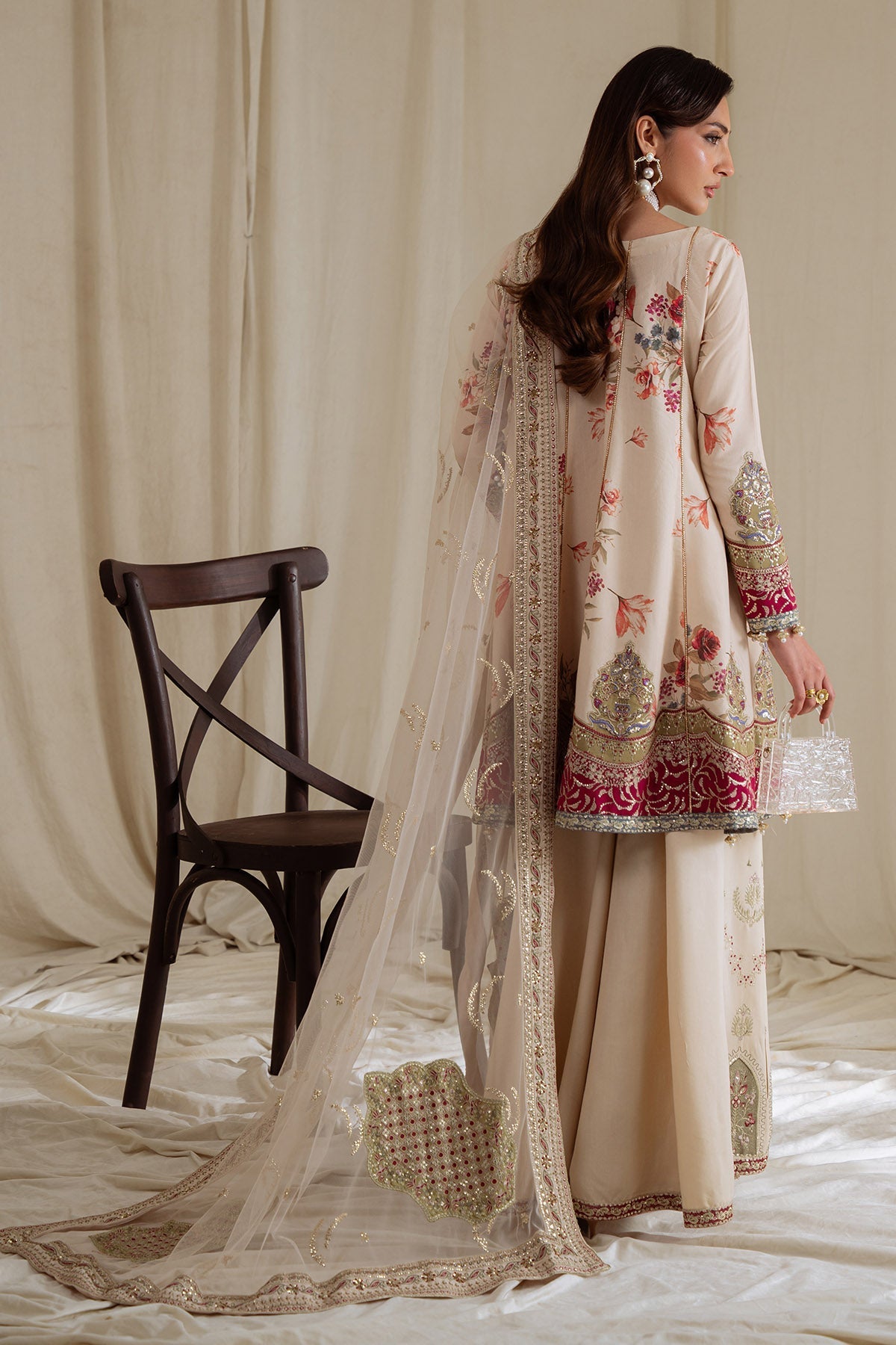 Nureh | Omara Formals | NEL-93 - Formal Dress - available at Maria Faisal in UK and USA.