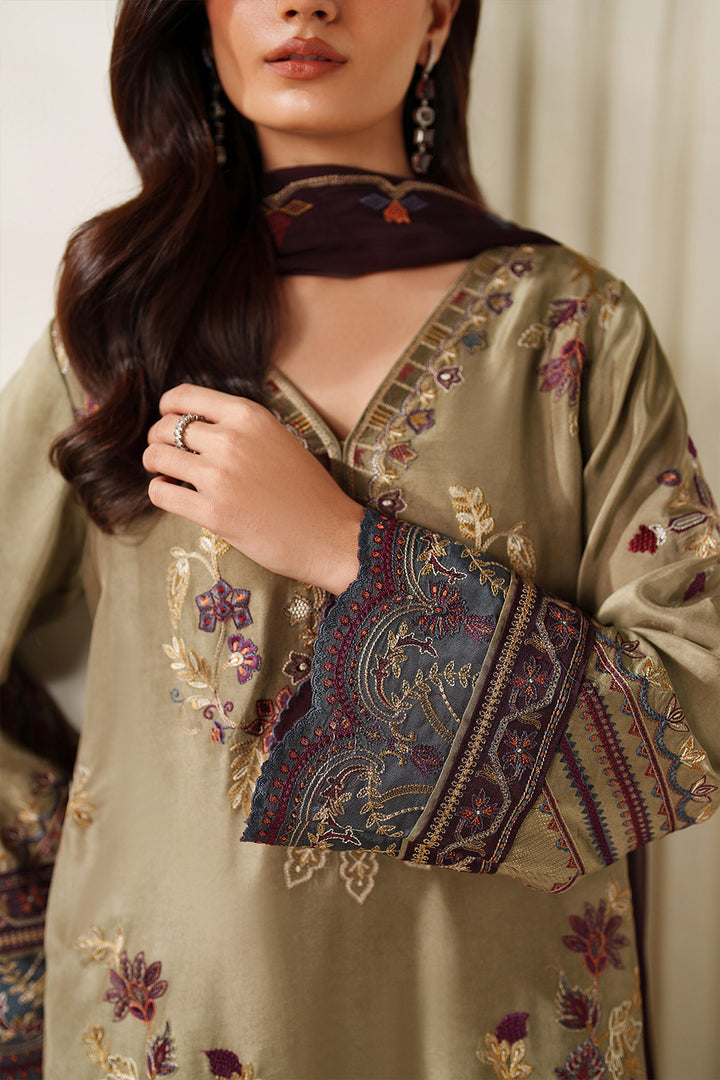 Iznik | Chinon Chiffon | UE-614 - Dress - available at Maria Faisal in UK and USA.