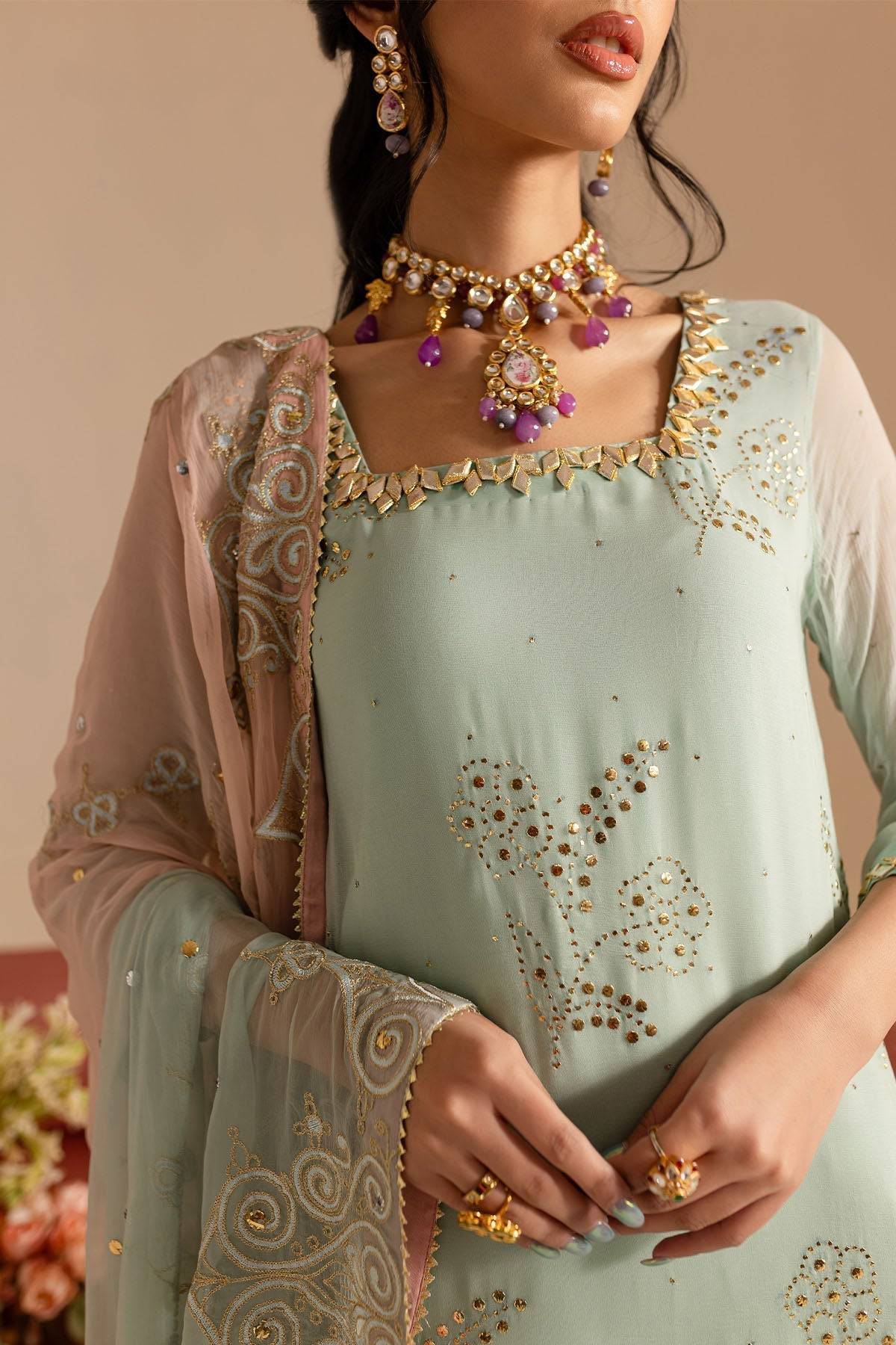 Nureh | Mukeshkari Formals | MK-11 by Maria Faisal - Registered Vendor of : Nureh - type : Ladies Clothes - 100% original wedding dresses