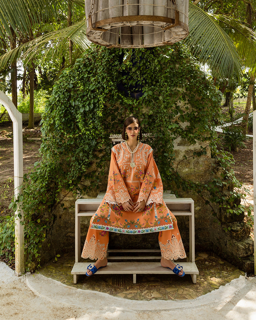 Esmel | Mon Tresor Luxe Lawn 26 | Que Sera Sera - Luxury Dress - available at Maria Faisal in UK and USA.
