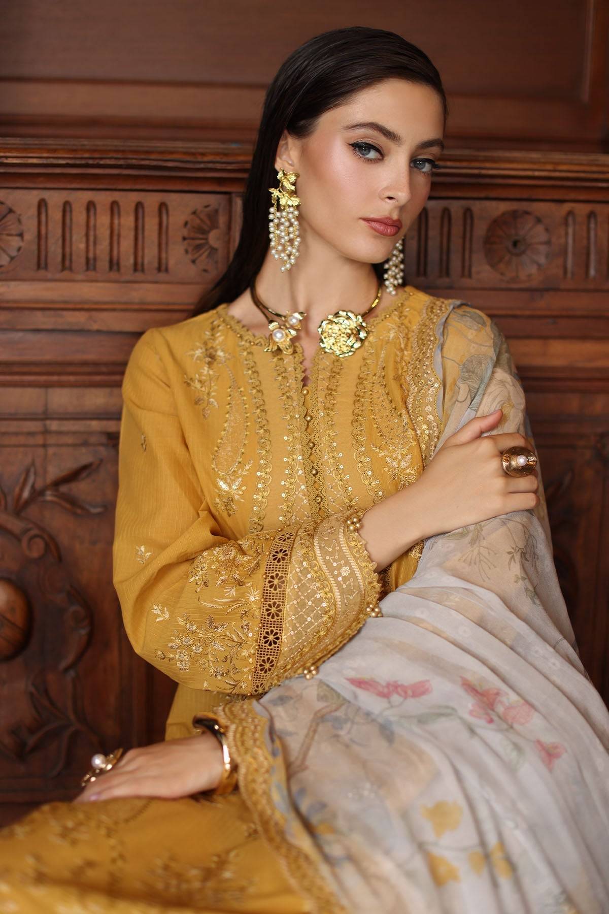 Nureh | Maya Lawn | NS-155 by Maria Faisal - Registered Vendor of : Nureh - type : Ladies Clothes - 100% original wedding dresses