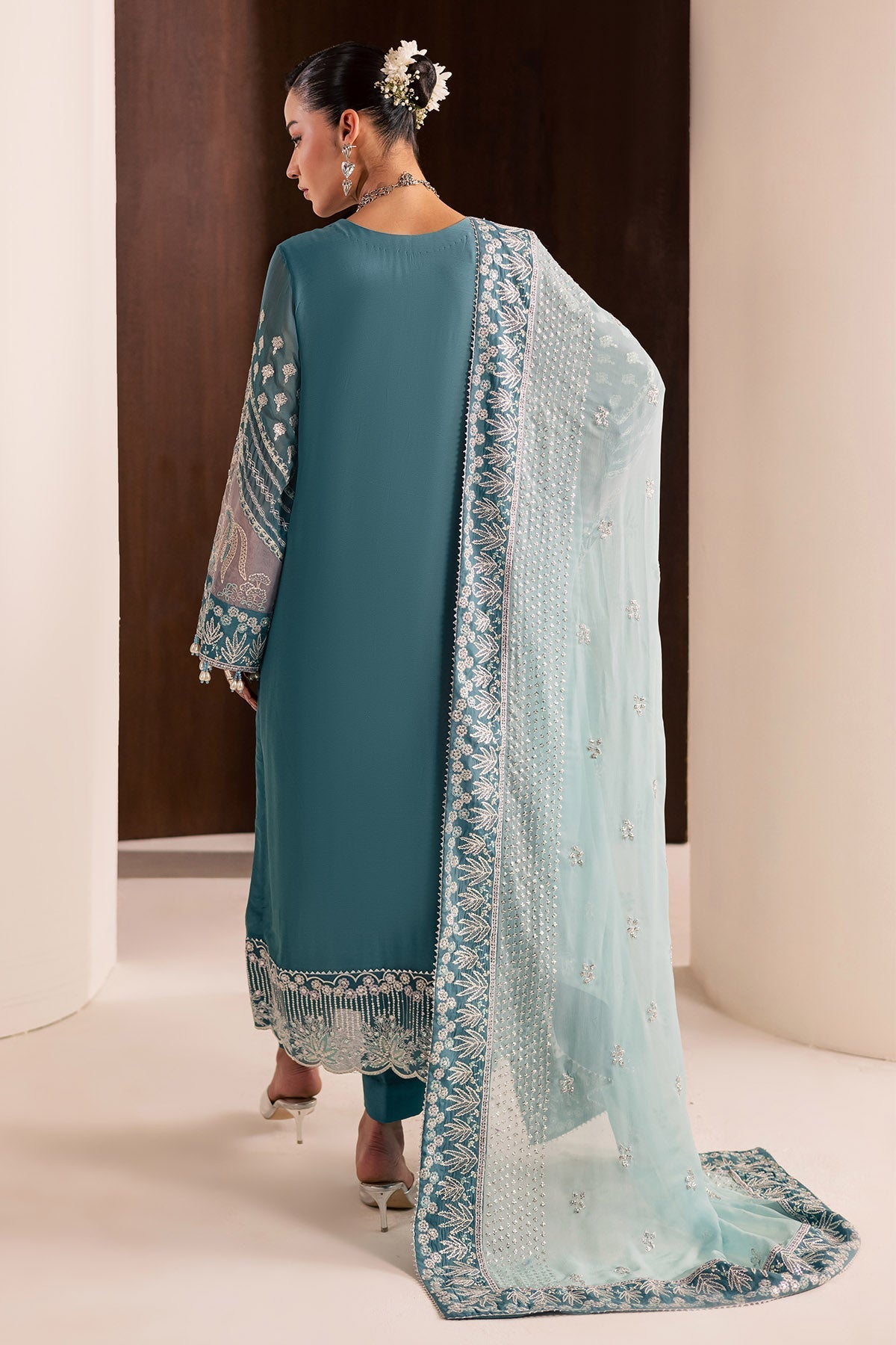 Nureh | Fancy Formal | NP-773 - Formal Dress - available at Maria Faisal in UK and USA.