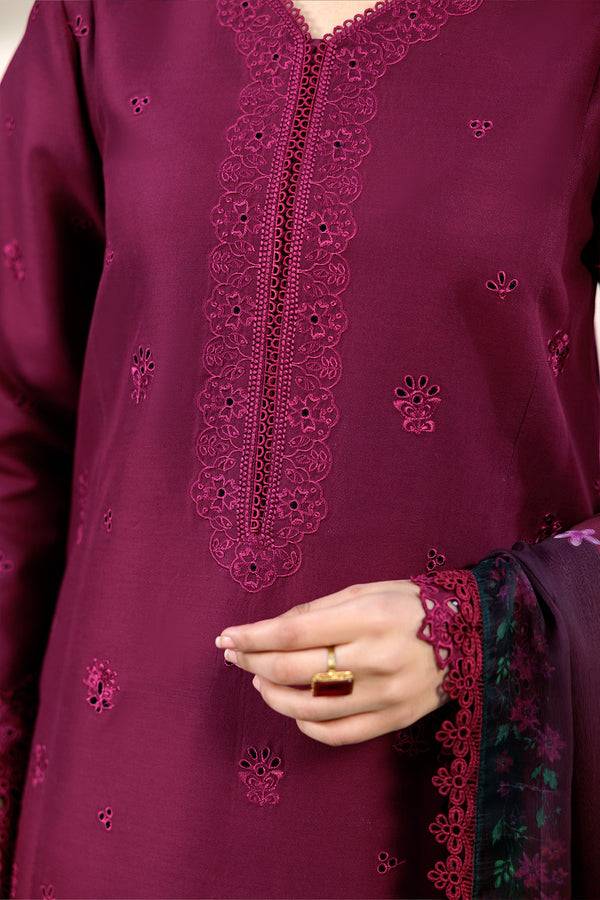 Farasha | Summer Weaves Embroidered Lawn | Garnet Passion by Maria Faisal - Registered Vendor of : Farasha - type : Ladies Clothes - 100% original wedding dresses