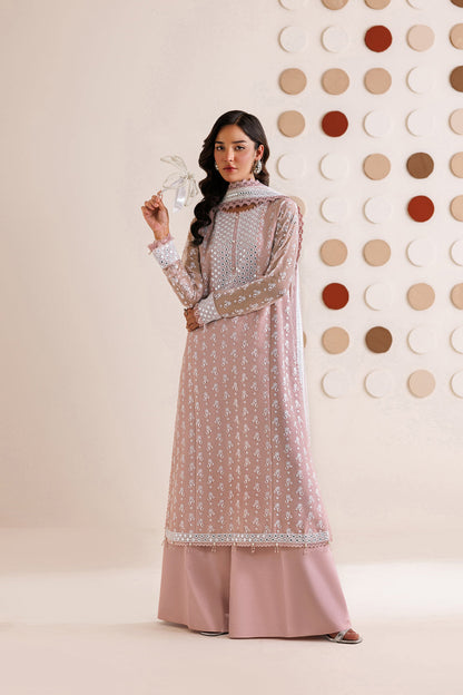 Farasha | Chiffon Threads 26 | BLUSH SAND - Formal Dress - available at Maria Faisal in UK and USA.