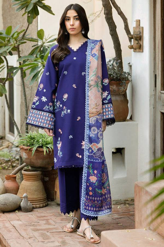 Farasha | Summer Weaves Embroidered Lawn | Indigo Glow by Maria Faisal - Registered Vendor of : Farasha - type : Ladies Clothes - 100% original wedding dresses