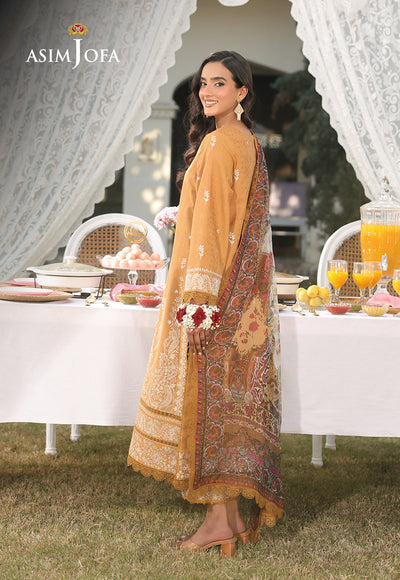 Asim Jofa | Summer Rhapsody | AJUBU-04 Embroidered Jacquard - Ladies Clothes - Maria Faisal