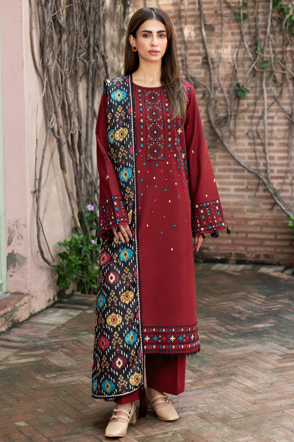 Farasha | Eminence Khaddar 25 | Melody - Casual Dress - available at Maria Faisal in UK and USA.