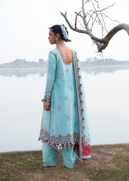 Hussain Rehar | Kalabagh Luxury Lawn 26 | Sepher - Luxury Dress - available at Maria Faisal in UK and USA.